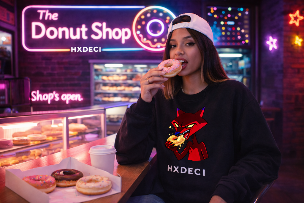HXDECI Donut Bite Crew Sweater [ALPHA ED.]